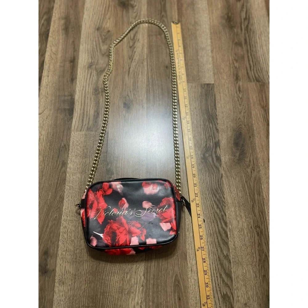 Victoria's Secret Purse, Women's Side Purse, Red Black Gold